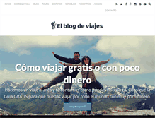 Tablet Screenshot of elblogdeviajes.com